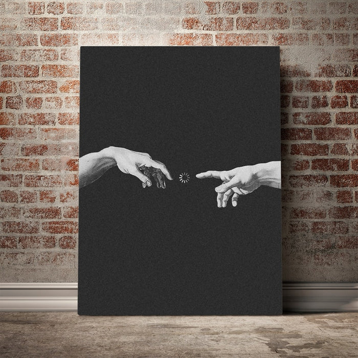 Connection Of Adam - Canvas Wall Art Painting