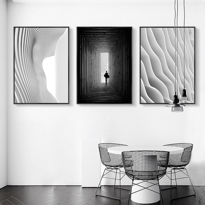 Black And White Space - Canvas Wall Art Paitning