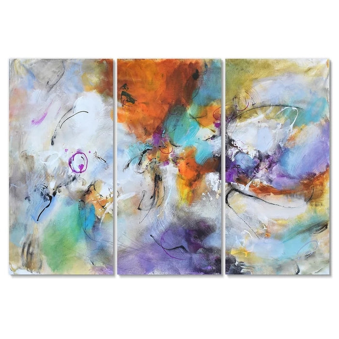 Buffed Abstract Colors - Canvas Wall Art Painting