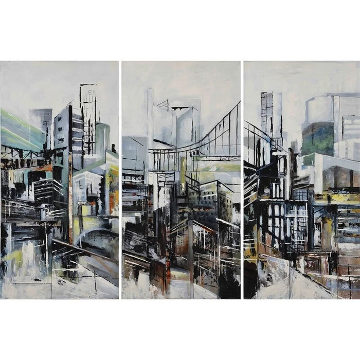 Modern Abstract City - Canvas Wall Art Painting