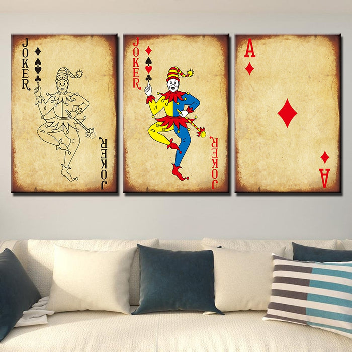 Poker Cards - Canvas Wall Art Painting