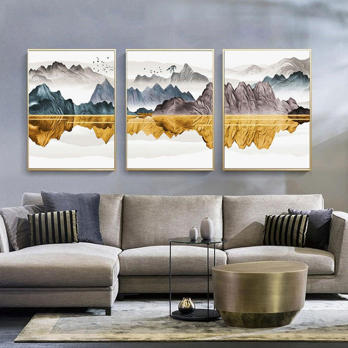 Flying Bird Landscapes - Canvas Wall Art Painting