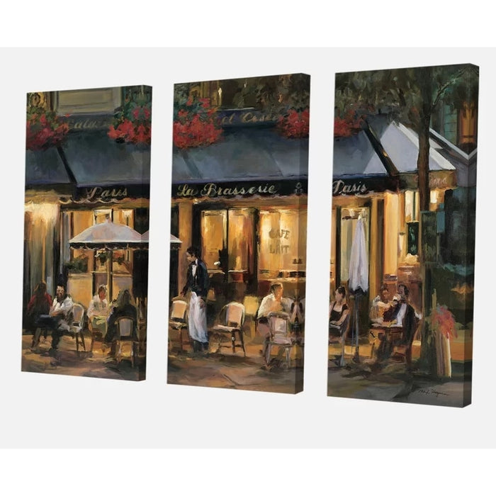 French Corner Cafe - Canvas Wall Art Painting