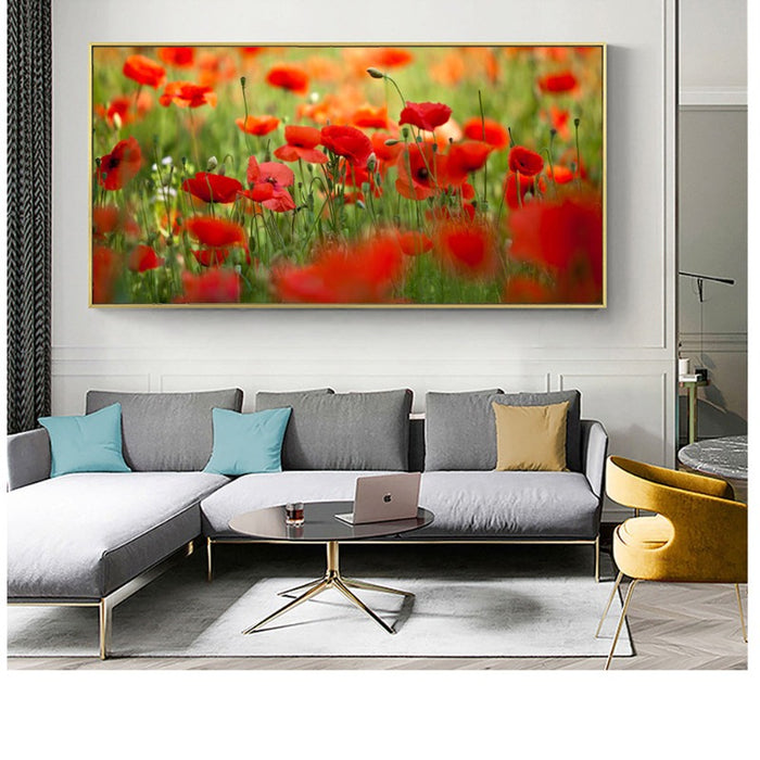 Poppy Flower - Canvas Wall Art Painting