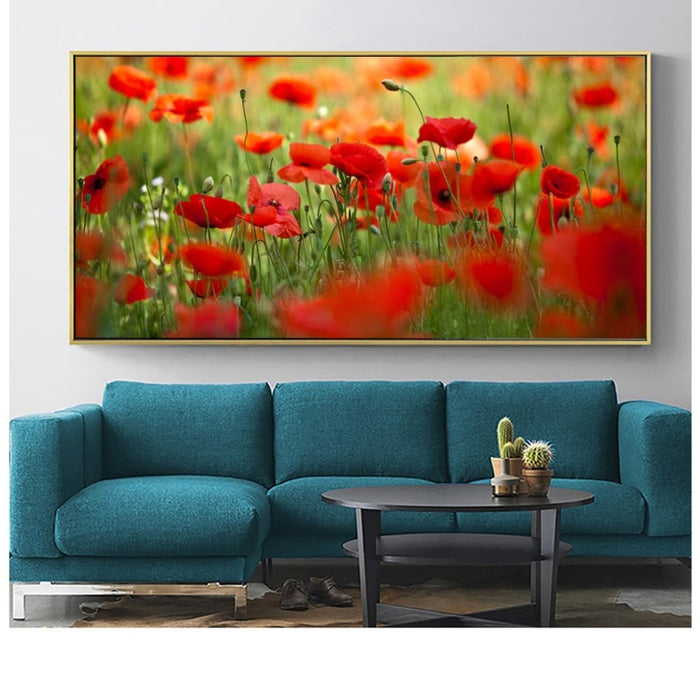 Poppy Flower - Canvas Wall Art Painting