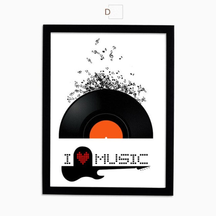 Music Canvas Painting Print Poster Modern Art - Canvas Wall Art Painting