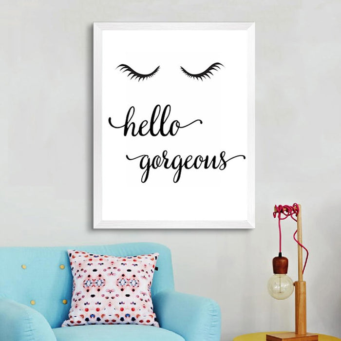 Hello Gorgeons Quotes - Canvas Wall Art Painting