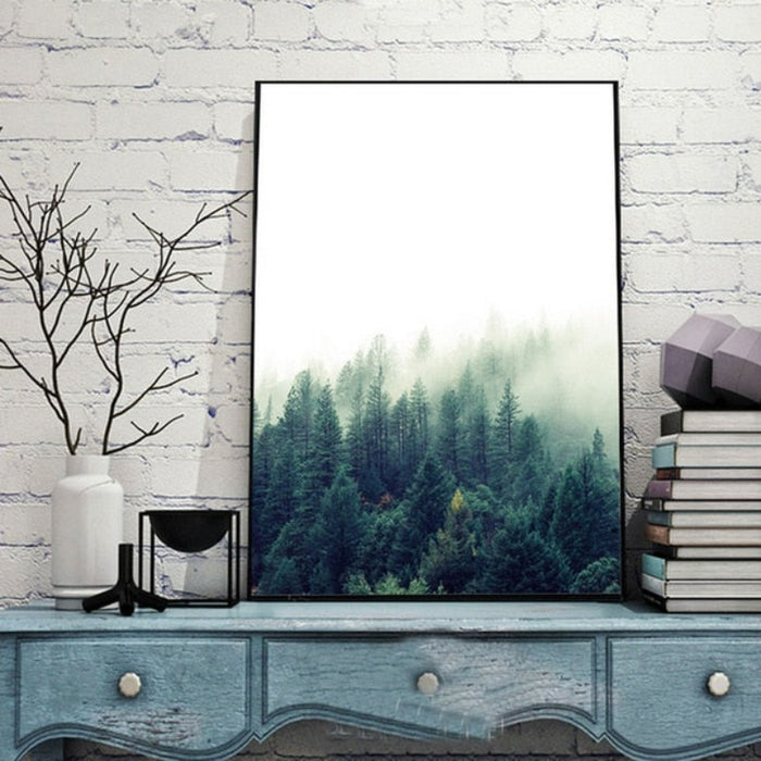 New Nordic Seaside Forest - Canvas Wall Art Painting
