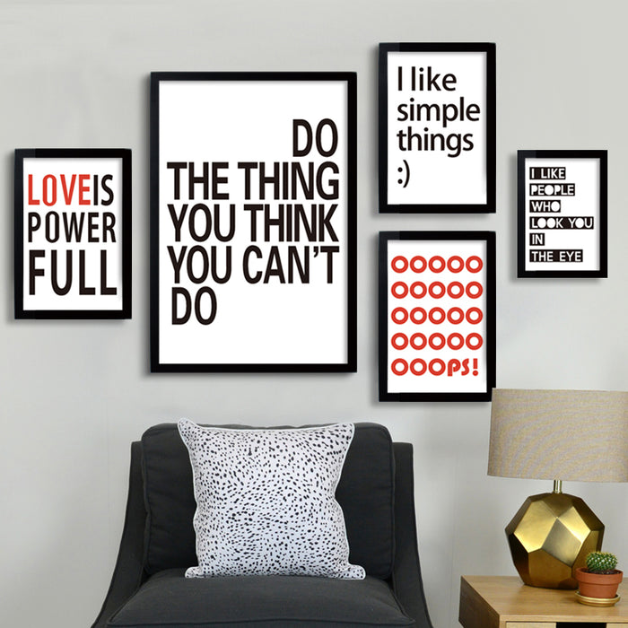 Modern Quotes Inspiring - Canvas Wall Art Painting