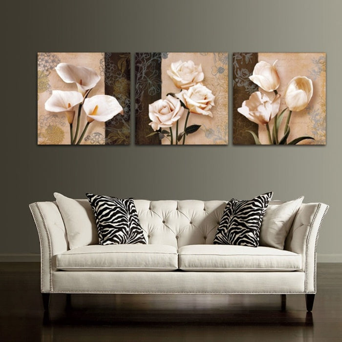 Tulip Flowers - Canvas Wall Art Painting