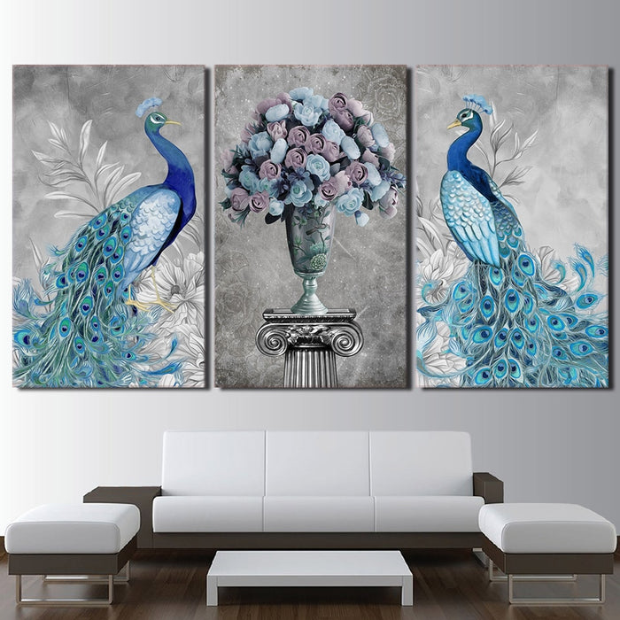 Couple Of Peacocks - Canvas Wall Art Painting