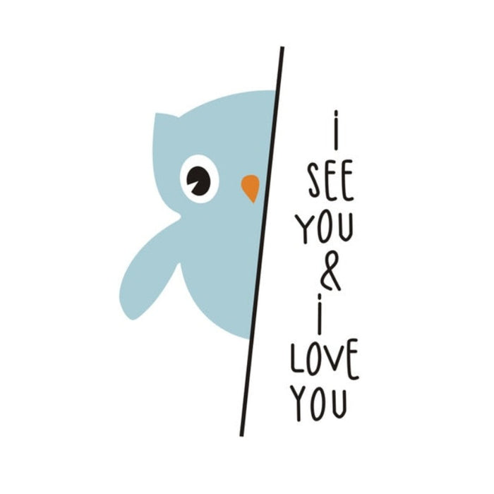 I See You I love you Sweet Quote Elephant