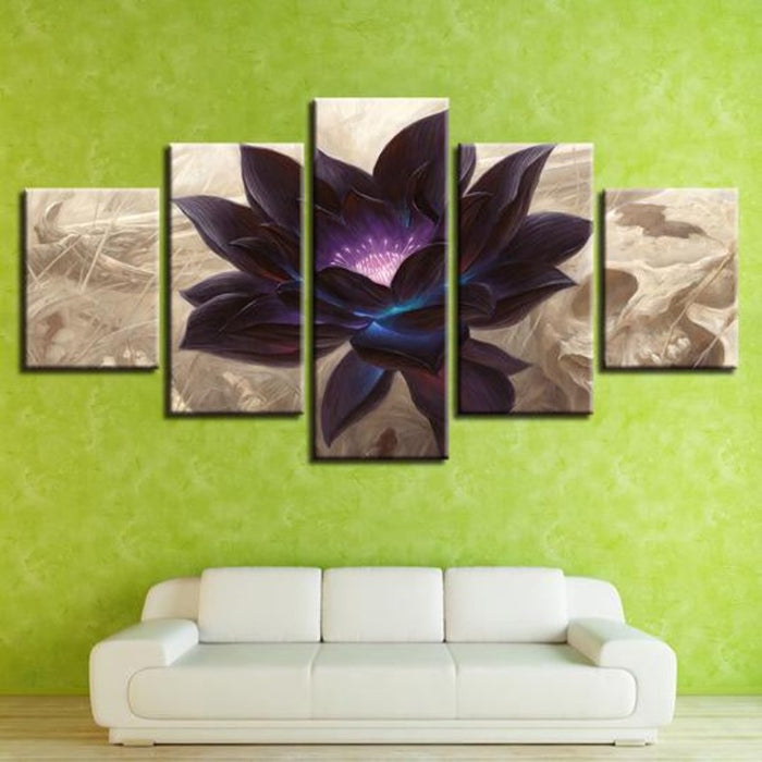 Black Lotus - Canvas Wall Art Painting
