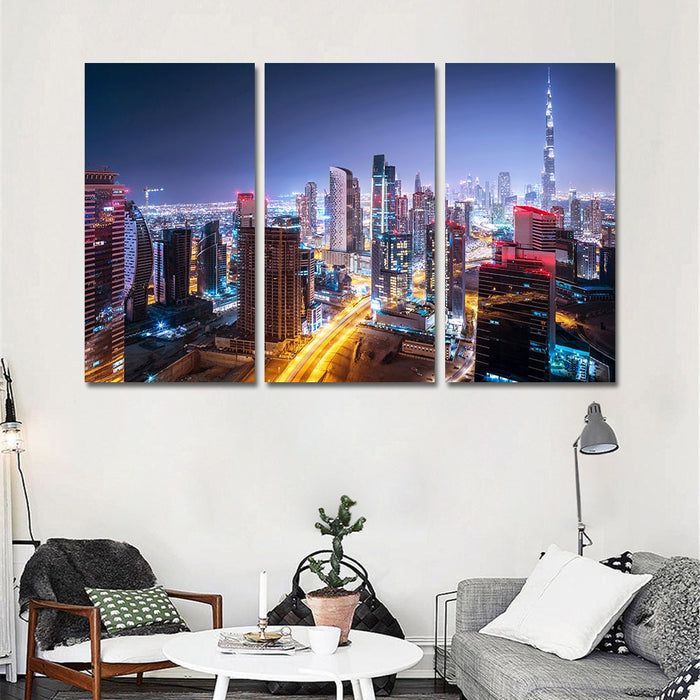 Dubai City Buildings - Canvas Wall Art Painting