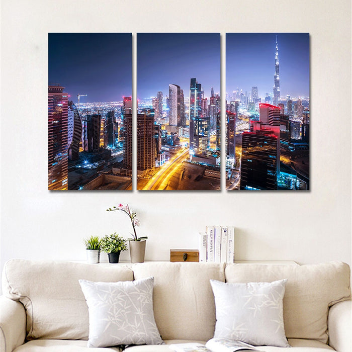 Dubai City Buildings - Canvas Wall Art Painting