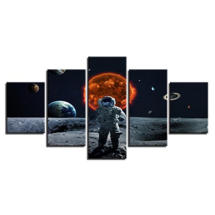 Astronaut In Space - Canvas Wall Art Painting