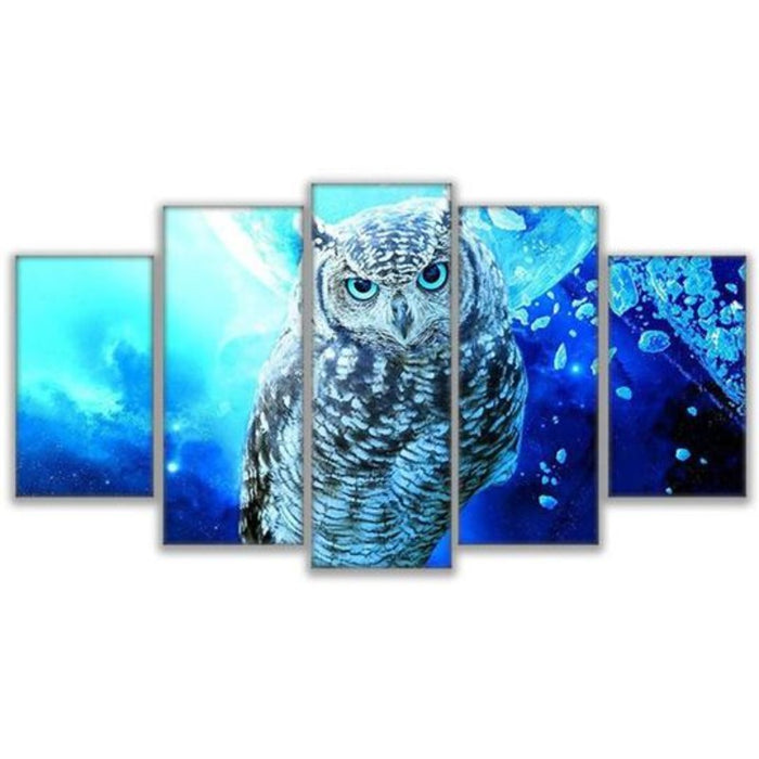 Blue Owl - Canvas Wall Art Painting