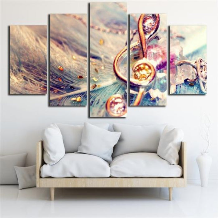 Abstract Music Note - Canvas Wall Art Painting