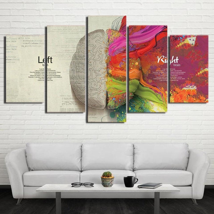 The Left And Right Brain - Canvas Wall Art Painting