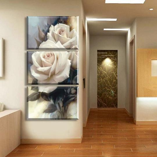Luxury Rose Flowers - Canvas Wall Art Painting