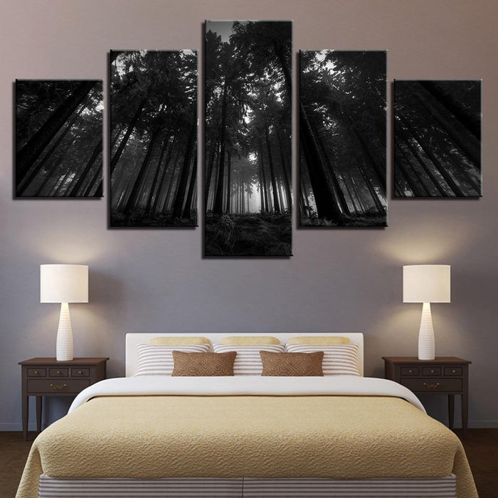 Black Forest Trees - Canvas Wall Art Painting