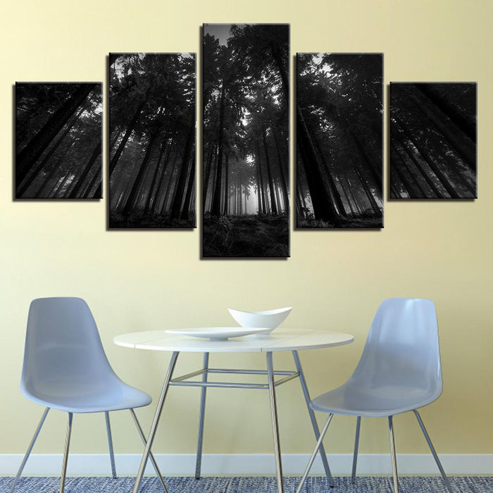 Black Forest Trees - Canvas Wall Art Painting