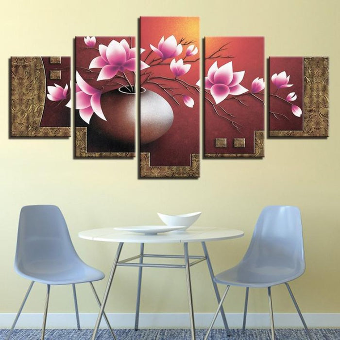 Magnolia Flowers - Canvas Wall Art Painting