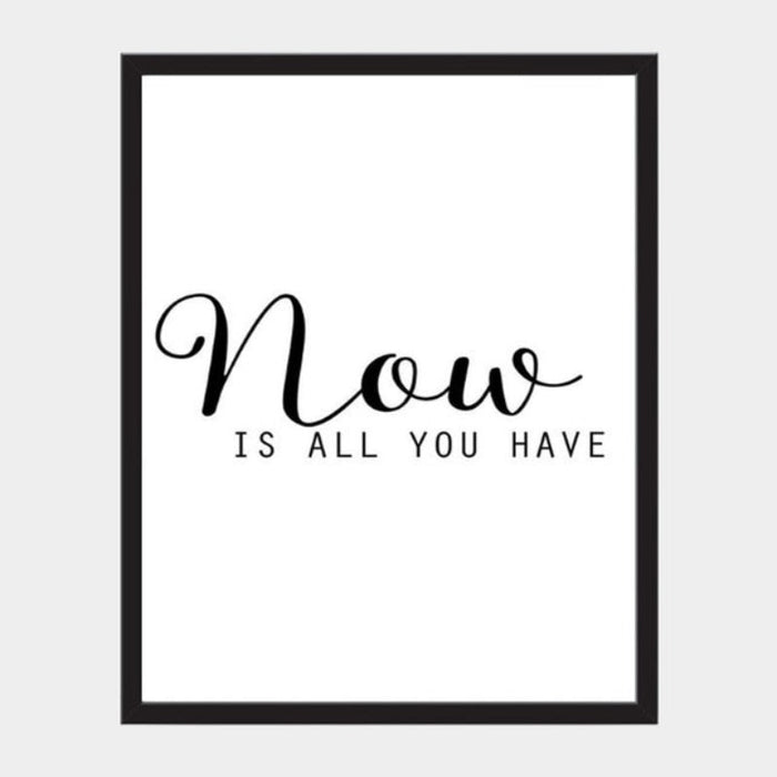 Black & White Nordic Inspiring Life Quotes - Canvas Wall Art Painting