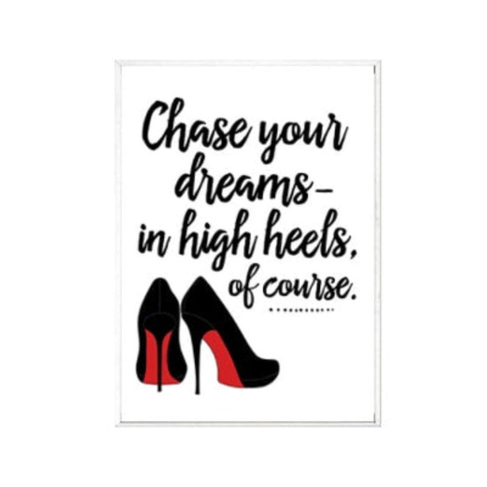 Dream In Heels - Canvas Wall Art Painting