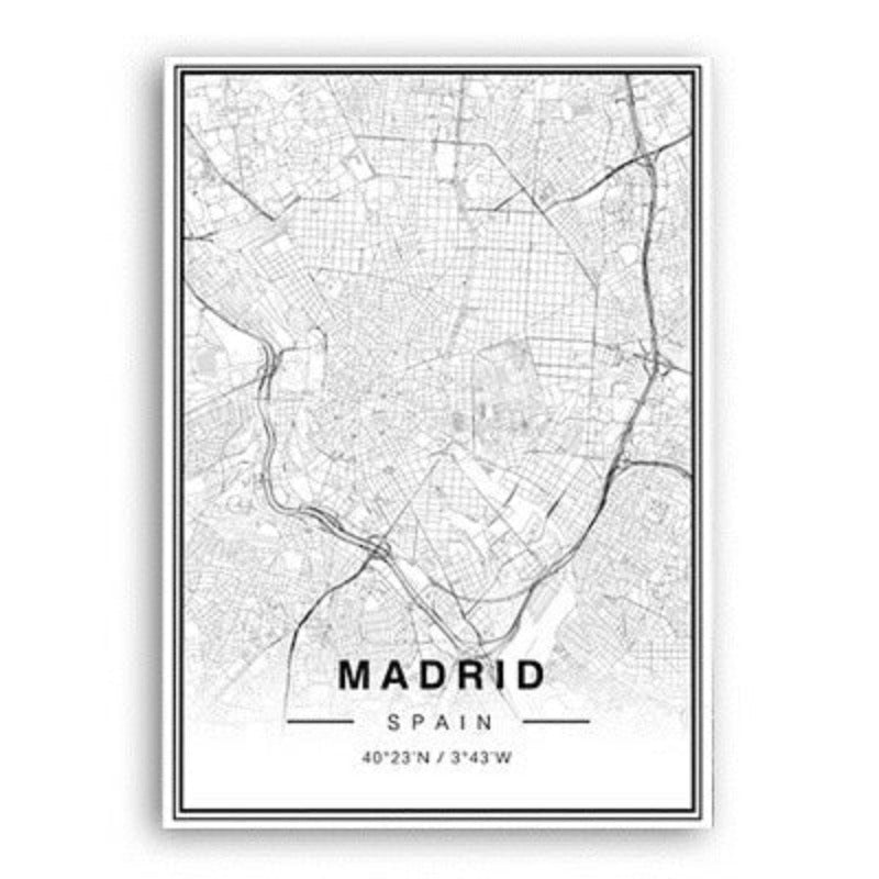 Affiche Madrid 50x70 cm