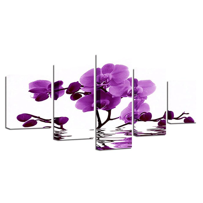 Purple Moth Orchid Flower - Canvas Wall Art Painting