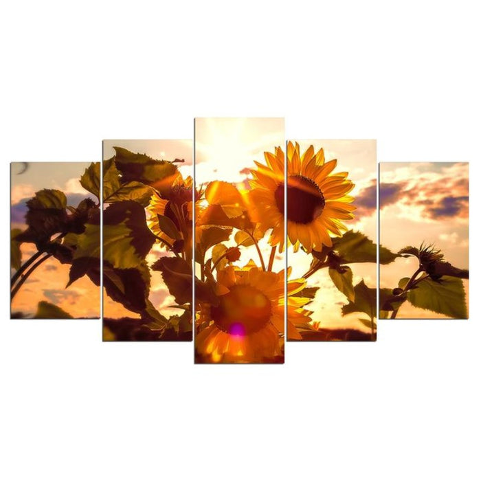 Sunflower Sunset - Canvas Wall Art Painting