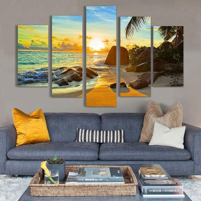 Coconut Tree Reef - Canvas Wall Art Painting