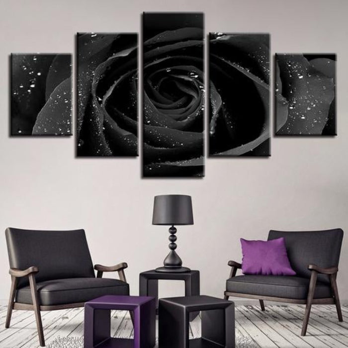 Black Rose - Canvas Wall Art Painting