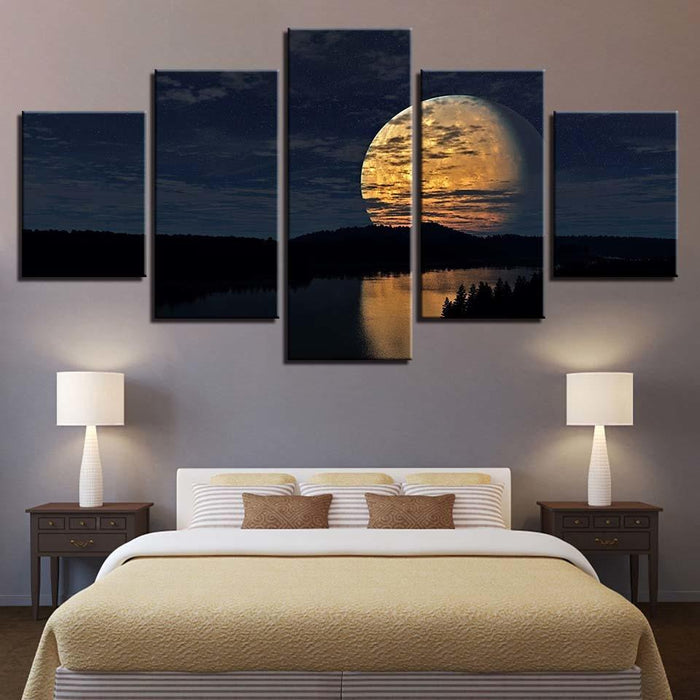 Full Moon Night - Canvas Wall Art Painting