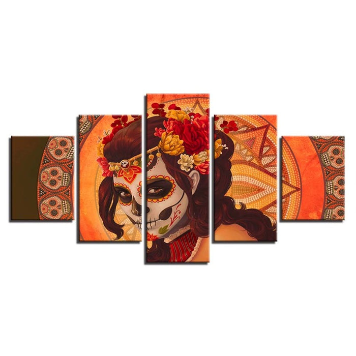 Beautiful Lady of the Dead - Canvas Wall Art Painting