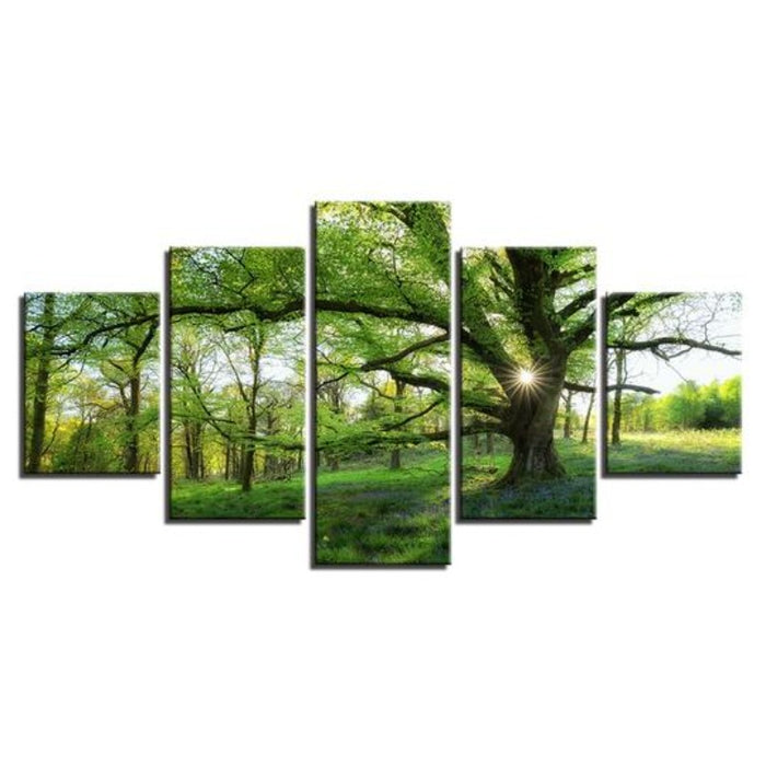 Green Trees Forest - Canvas Wall Art Painting