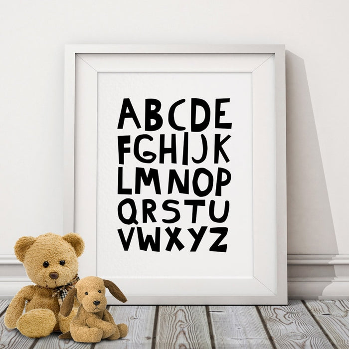 Alphabets - Canvas Wall Art Painting