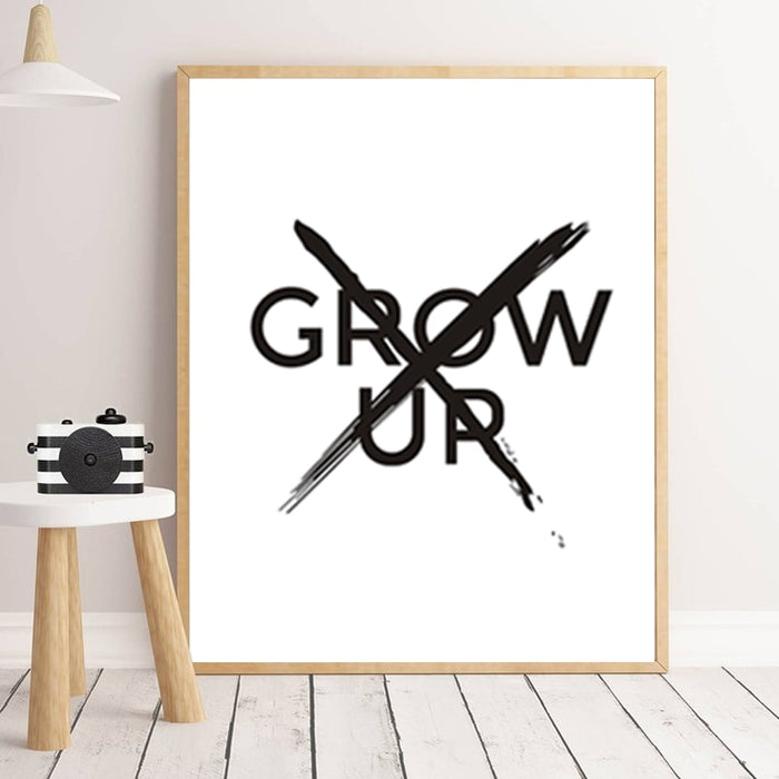 Don't Wanna Grow Up - Canvas Wall Art Painting