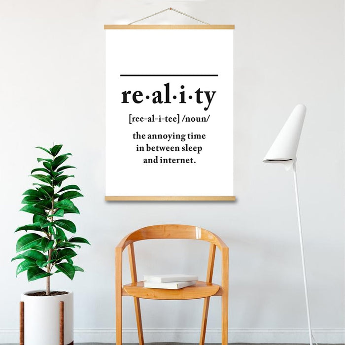 Definition Of Reality - Canvas Wall Art Painting