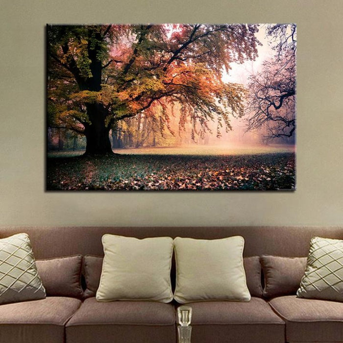 Fall Great Trees - Canvas Wall Art Painting