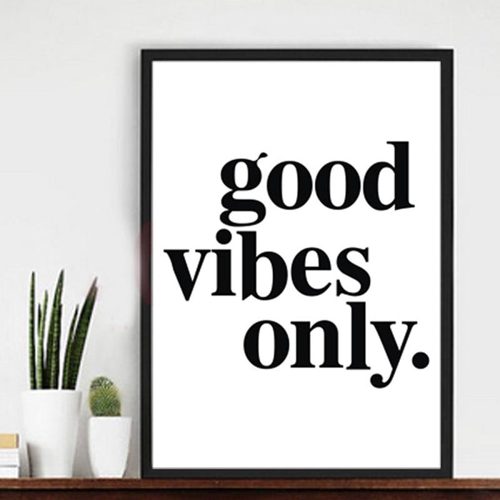 Good vibes only - Canvas Wall Art Painting