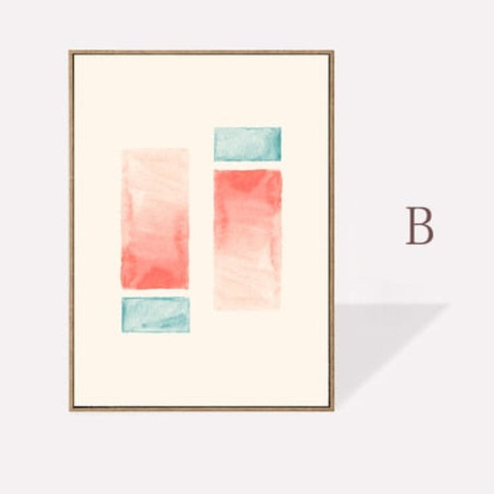 Geometric Watercolor Prints Posters - Canvas Wall Art Painting