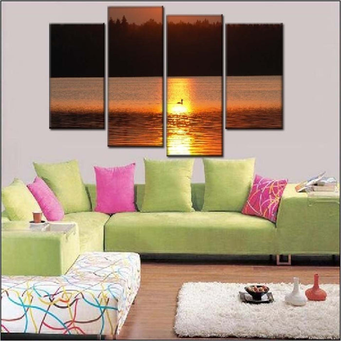 Sunset Reflects - Canvas Wall Art Painting