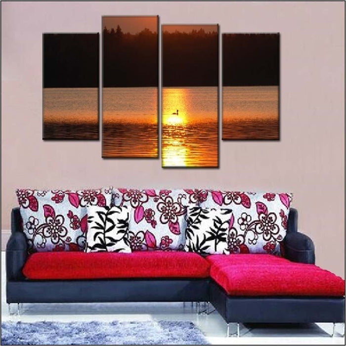 Sunset Reflects - Canvas Wall Art Painting