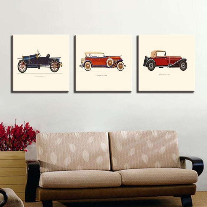 Vintage Car - Canvas Wall Art Painting