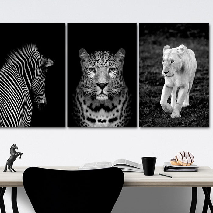 Africa Wild Big Cats - Canvas Wall Art Painting