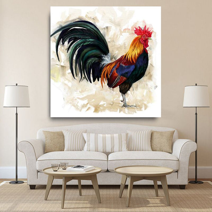 Colorful Rooster - Canvas Wall Art Painting