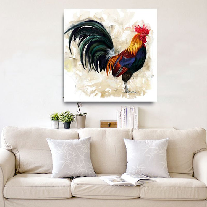 Colorful Rooster - Canvas Wall Art Painting
