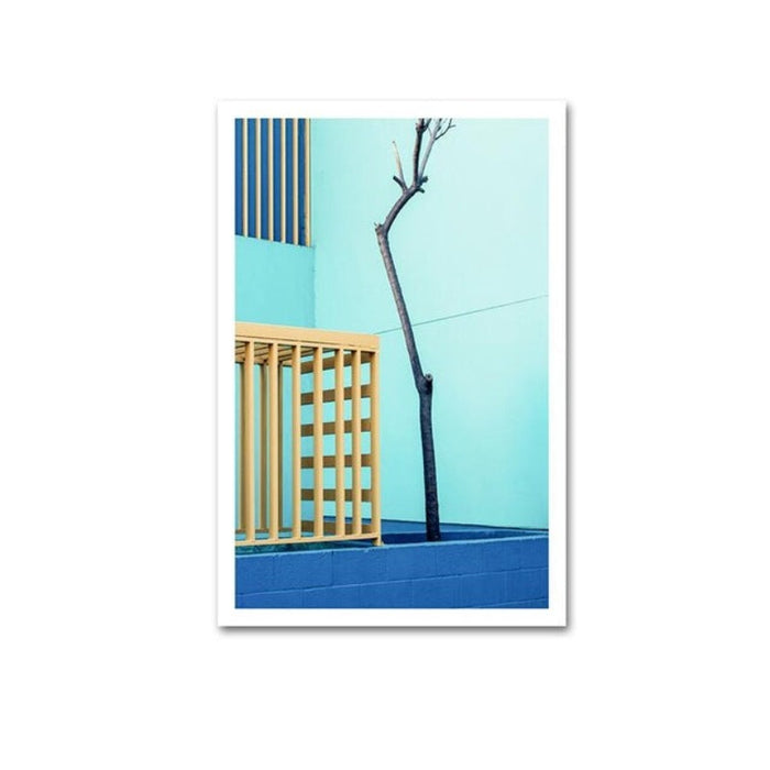 POP Fashion Buildings - Canvas Wall Art Painting